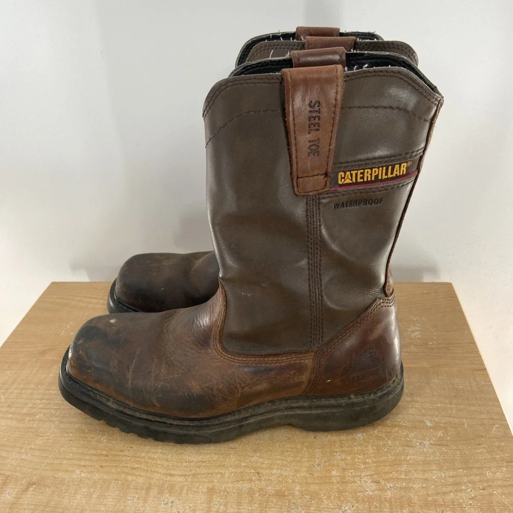 Caterpillar Hudson WP ST Waterproof Steel Toe Ergo Boots P90835 Size 8 M
